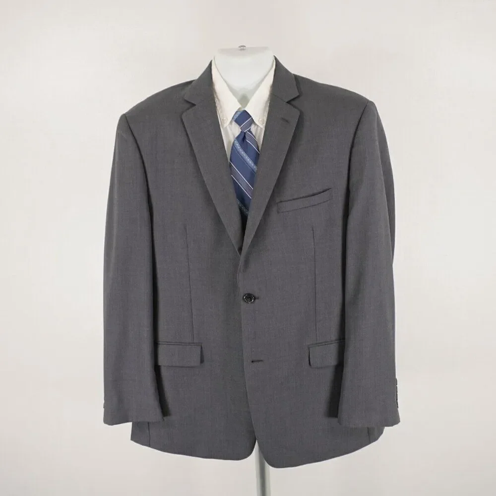 Joseph Abboud Wool Blend Gray 2 Button Blazer‎ 42R